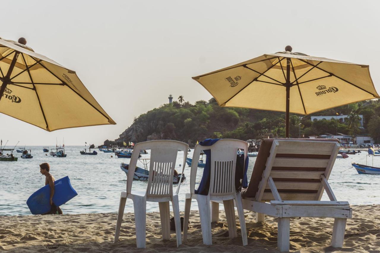 Nomad Beach House Hotel Puerto Escondido  Eksteriør billede